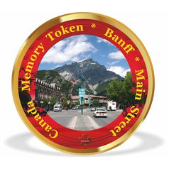 Turistická stampka Banff