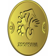Štítek na hůl,  ZOO Praha - zlatý
