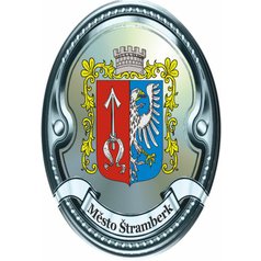 Štítek na hůl  barevný, Město Štramberk