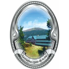 Štítek na hůl  barevný Ovčárna - stříbrný