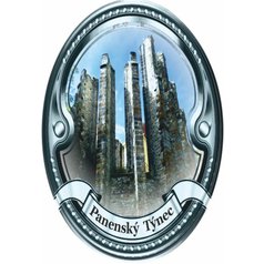 Štítek na hůl  barevný, Panenský Týnec - stříbrný