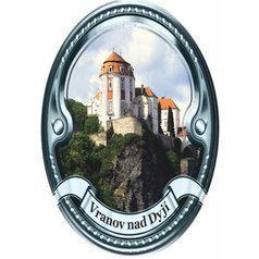 Štítek na hůl,  zámek Vranov nad Dyjí - stříbrný