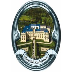 Štítek na hůl,  Zámek Slezské Rudoltice - stříbrný